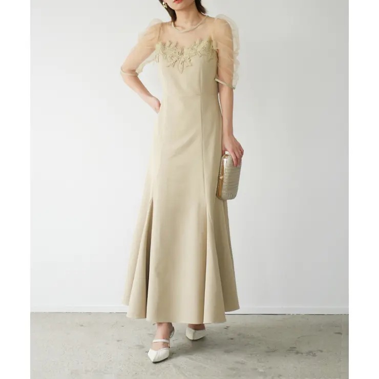 ROMANO CUT LACE DRESS