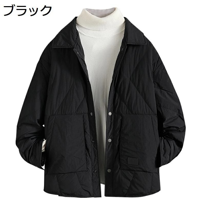 ダウンジャケット メンズ ダウンコート ダウン100 冬用 防寒対策 紳士 ショットコート ダウンアウター M-4XL 大きいサイズ 無地 ライトダウン 保温 シンプル ターンダウンカラー 男性用 ふ 10,875円