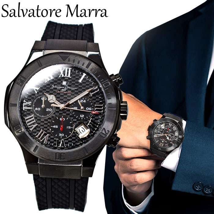 サルバトーレ マーラ 腕時計 SM23106 Salvatore Marra 時計 男性 メンズ スポーツ ラバー ウォッチ イタリア ビジネス カジュアル 人気 おしゃれ