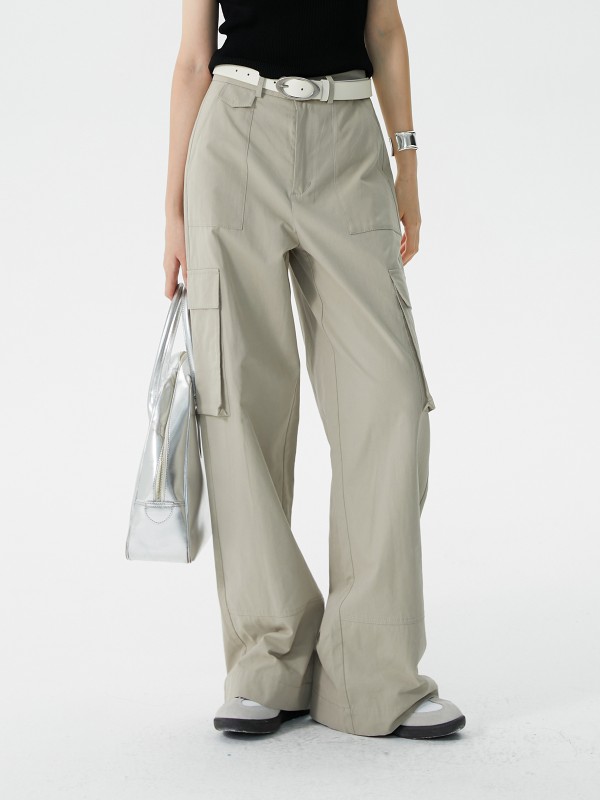 エッグタルト ルーズ ストレート オーバーオール レディース 夏の新しいレトロ スリム カジュアル パンツ