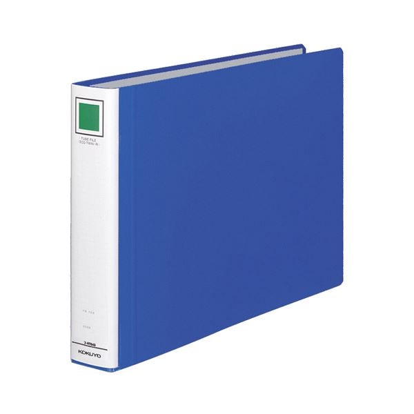 (まとめ) コクヨ チューブファイル(エコツインR) B4ヨコ 400枚収容 背幅55mm 青 フ-RT649B 1冊 (×10セット)