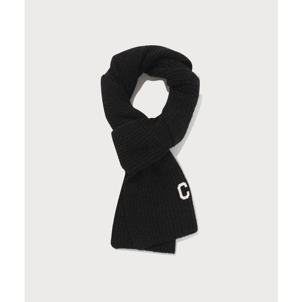 ロゴラムウールマフラー B1 CO2504TC09 BK BE SG