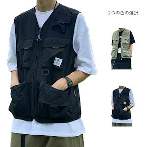 多機能ベスト ベスト アウトドア プレゼント 多機能 登山服 メンズ 春夏 軽量 通気 お釣り フィッシングベスト 撮影 山歩き ミリタリー 大きいサイズ キャンプベスト 作業着 ワーク服 作業服 父