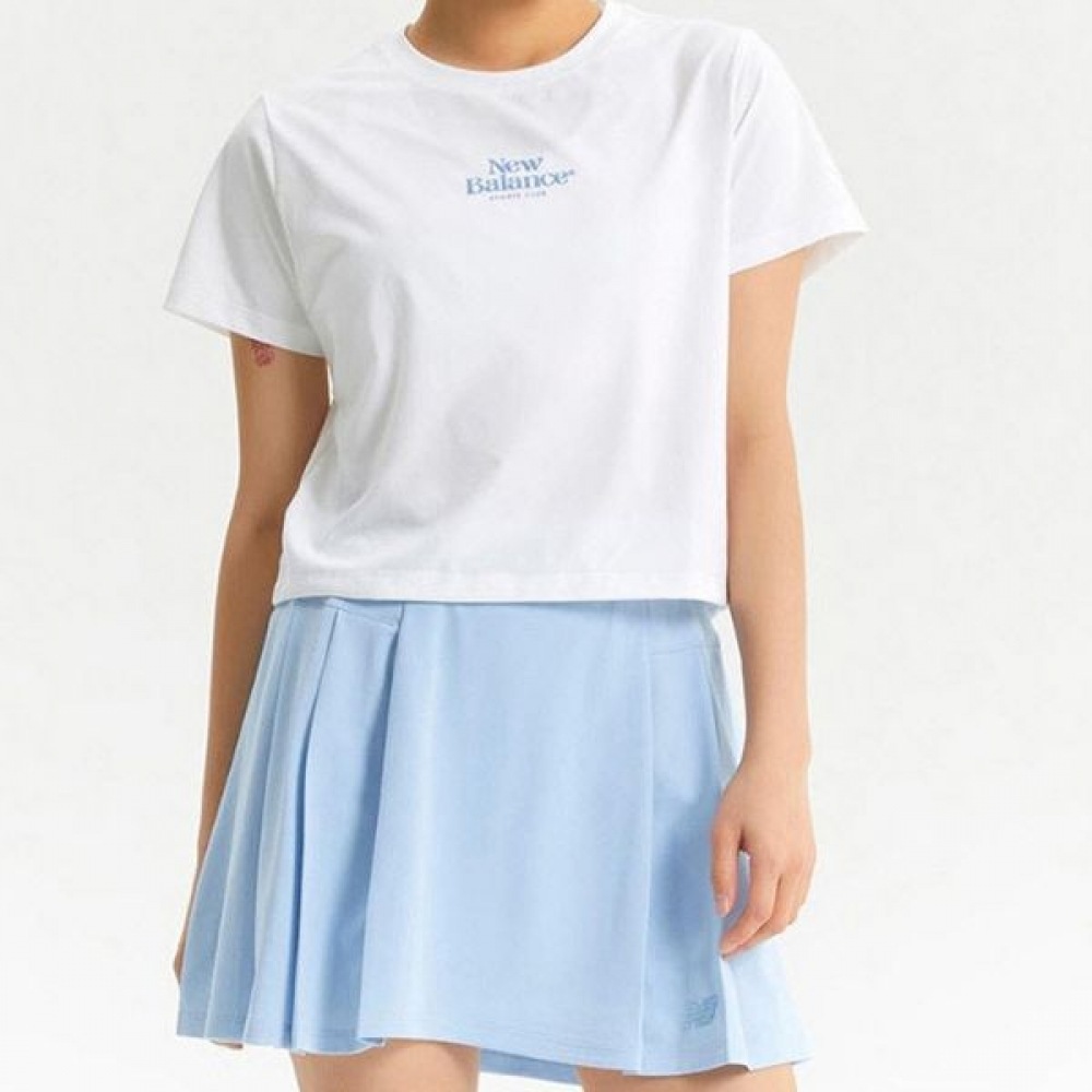 [ニューバランスシューズ] ニューバランス W フローズンセミクロップショートスリーブ Tシャツ NBNEE2W452-10