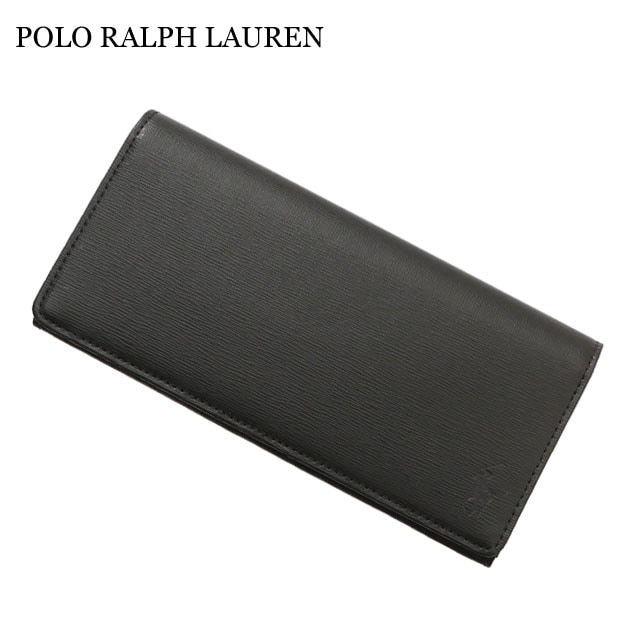 ポロ ラルフローレン POLO RALPH LAUREN P-1011ORIN LEATHER LONG WALLET 長財布 BLACK 271-000435-011
