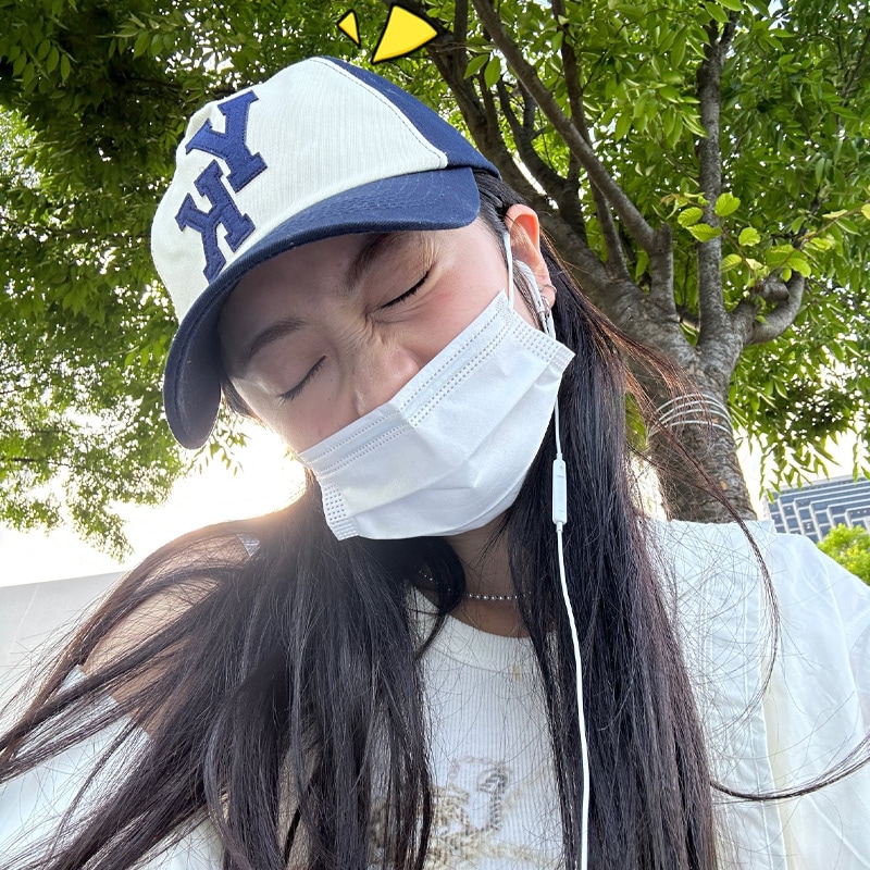 LESSERAFIM ユンジン 着用 帽子 YK aplique two tone ball cap