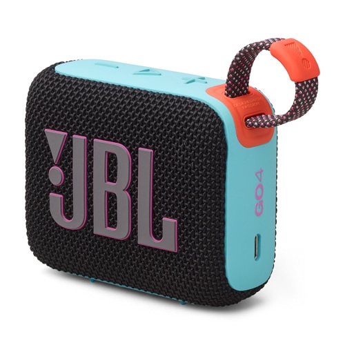 JBL JBLGO4BLKO 防塵防水対応ポータブルBluetoothスピーカー(ファンキーブラック) JBLGO4BLKO