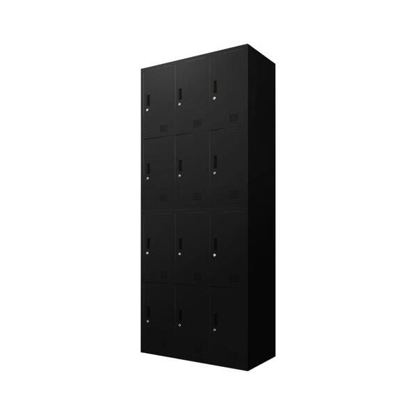 法人限定 Netforce FH-66-2-W-BK ブラック FACILE シューズロッカー 2台セット 12人用 6人用ロッカー 2台 鍵付き メーカー直送