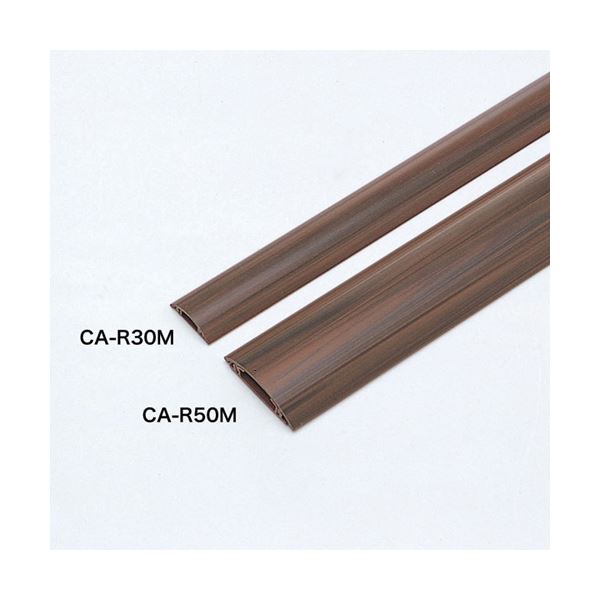 (まとめ)サンワサプライ ケーブルカバー(木目) CA-R30M(×10セット)