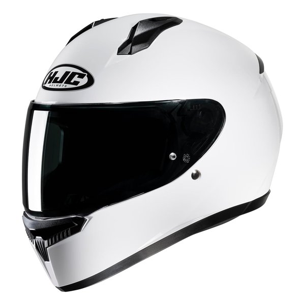 バイクヘルメット フルフェイス C10 ソリッド ホワイト Lサイズ HJH232WH01L
