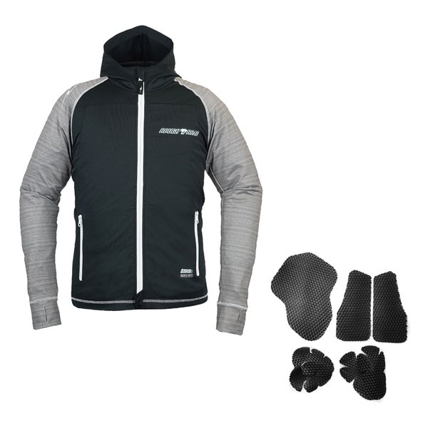 R&R アーマーフーディー APセット BK/HL.GY-S RR7557APBK/HG1