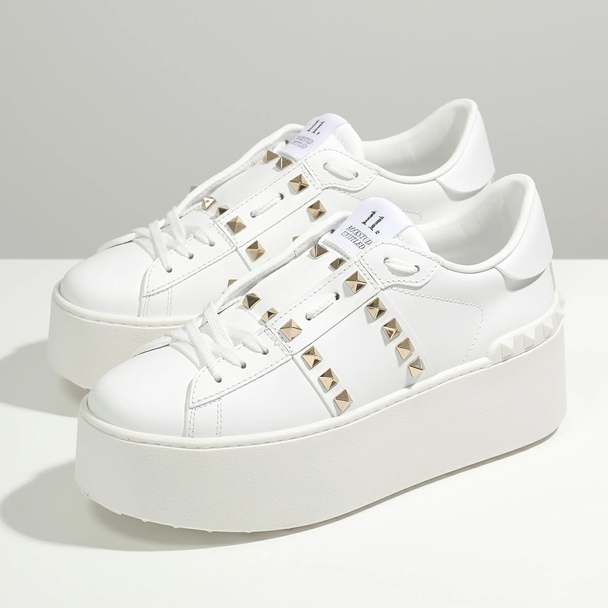 VALENTINO ヴァレンティノ スニーカー 4W2S0GG8 3W0S0GG8 3W2S0GG8 BHS レディース ローカット ロックスタッズ 厚底 シューズ 靴 0BO/BIANCO