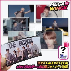 BOYNEXTDOOR X EDIYA COFFEE 限定コラボ ポストカードセット(6EA) + カップホルダー付き + フォトカードプレゼント K-POPグッズ