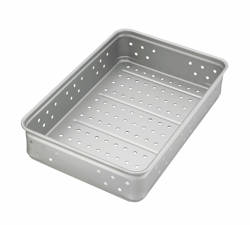 中尾アルミ製作所 アルマイト キングボックス（番重） パンチング 小 80