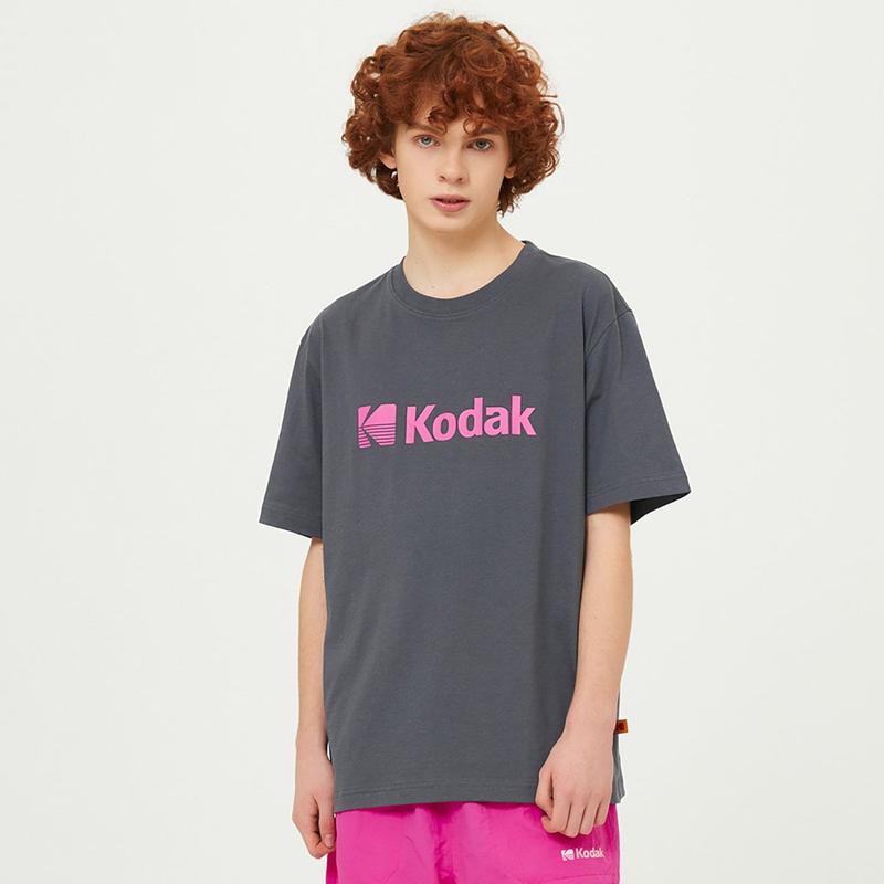 [公式] ビッグロゴ アスキン 半袖Tシャツ CHARCOAL