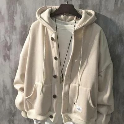 アウターレディースカジュアル春秋パーカートレーナースウェットフード付きフロントボタン無地シンプルゆったりおしゃれかっこいいこなれ感ブラック黒ベージュ大きいサイズXLユニセックス春秋冬20304050