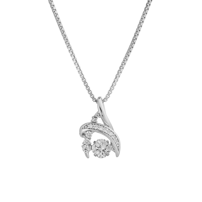 クロスフォー SV925ペンダント Flora 【 アクセサリー ネックレス クロス レディース ダンシングストーン ジュエリー 女性用 】