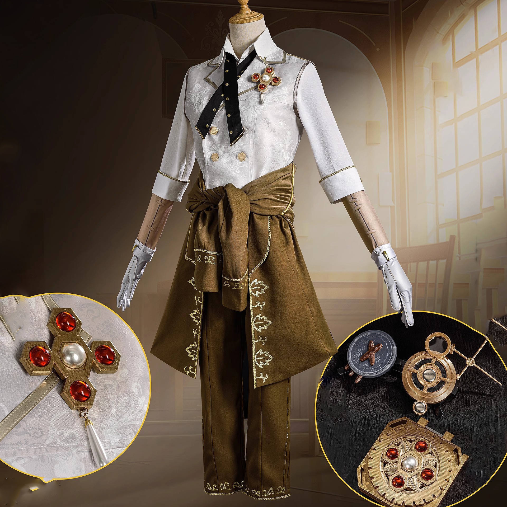 Monenjoy 第五人格　遡及シリーズ新SSR衣装　囚人　卒業の日　コラボ衣装 IdentityV コスプレ衣装　イベント　ハロウィン　クリスマス　周年祭　コスチューム