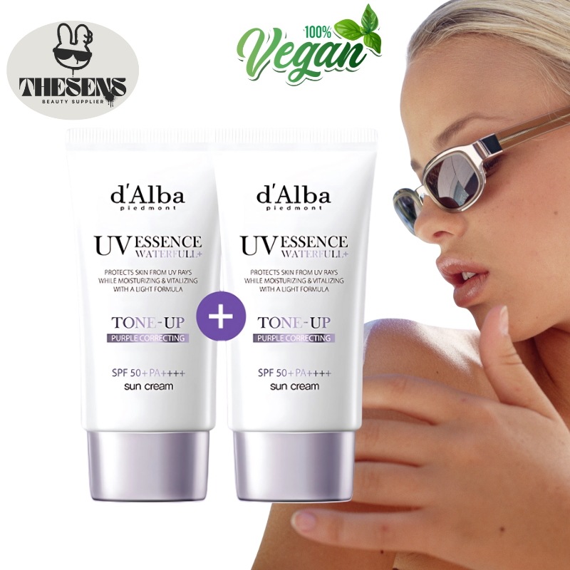 パーフェクト ウォーターフル トーンアップ サンクリーム パープル デュオセット（50 mL＋50 mL）紫色 サンスクリーン SPF50ビーガン トーンアップ 天然エッセンス 韓国製 デュオセット
