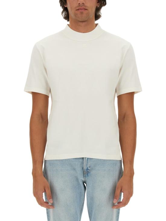 COURREGES Men T-Shirts 324JTS141 JS01070079 WHITE