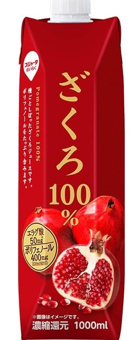 【全国送料無料】 スジャータ めいらく ざくろ100％ 1000ml×6本