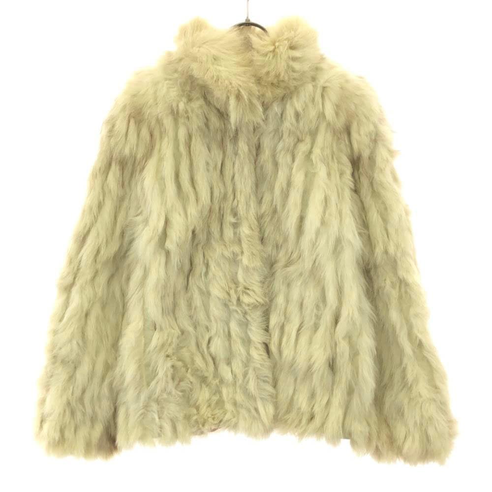 サガフォックス ファー ジャケット M ベージュ系 SAGA FOX 毛皮 レディース
