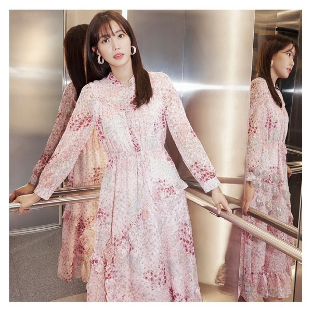 [ベスティヴェリ] フラワーフリルワンピース (BGOAB2505) 6,461円