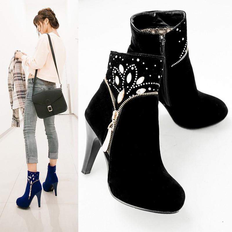 【激安開催！】シューズ ブーツ 厚底ブーツ レディース 美脚ブーツ ピンヒール 通勤 歩きやすい 靴 裏起毛 秋冬 あったか 極ふわ スクラブ 走れる痛くない 滑り止め 人気 5,337円