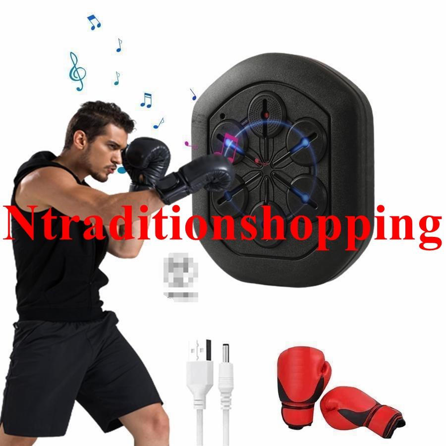 【急速出荷!】【2025新作】音楽電子ボクシングウォールターゲットボクシングマシンミュージックライトとボクシンググローブを備えたスマートミュージックボクシングターゲット子供と