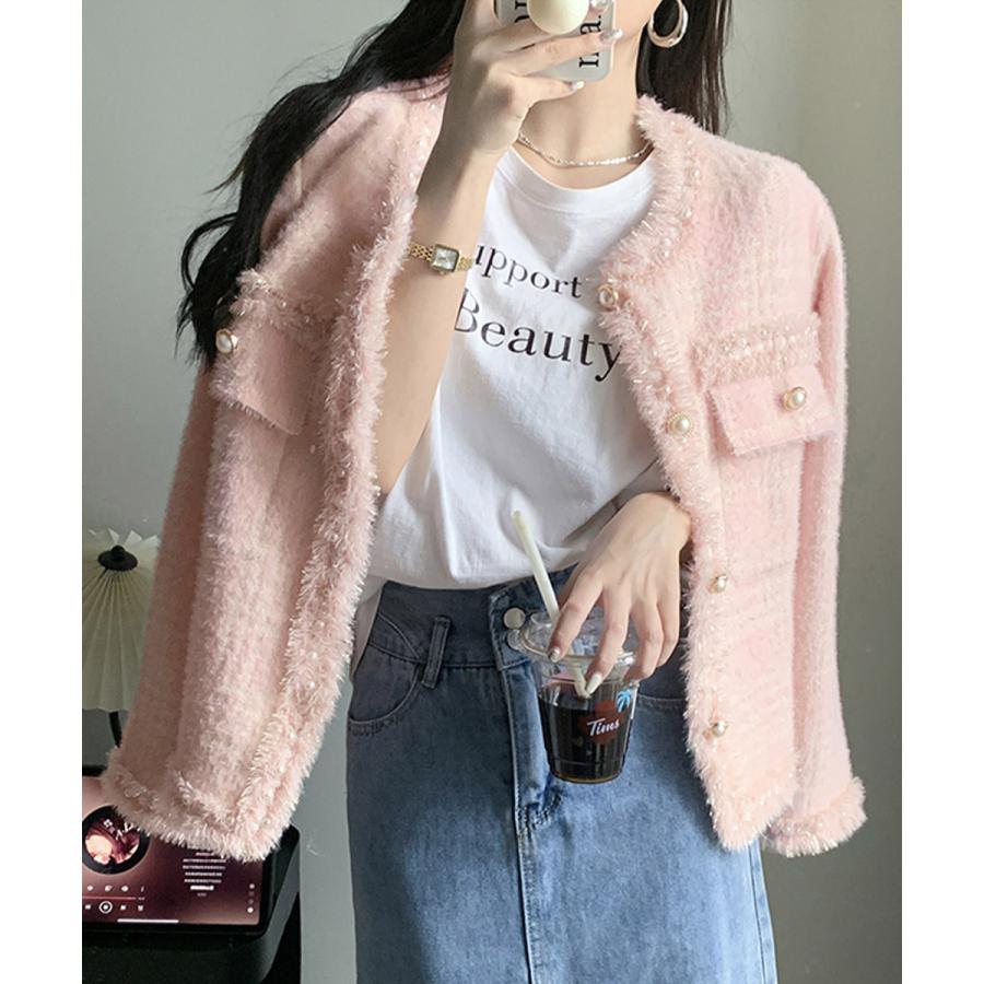 ジャケット 韓国ニット秋冬レディースファッションコートアウター