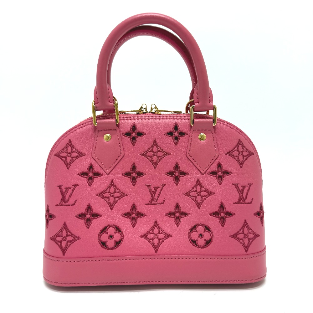ハンドバッグ M22878 LV ブロデリー アングレーズ アルマBB 2WAY カバン レザー ピンク