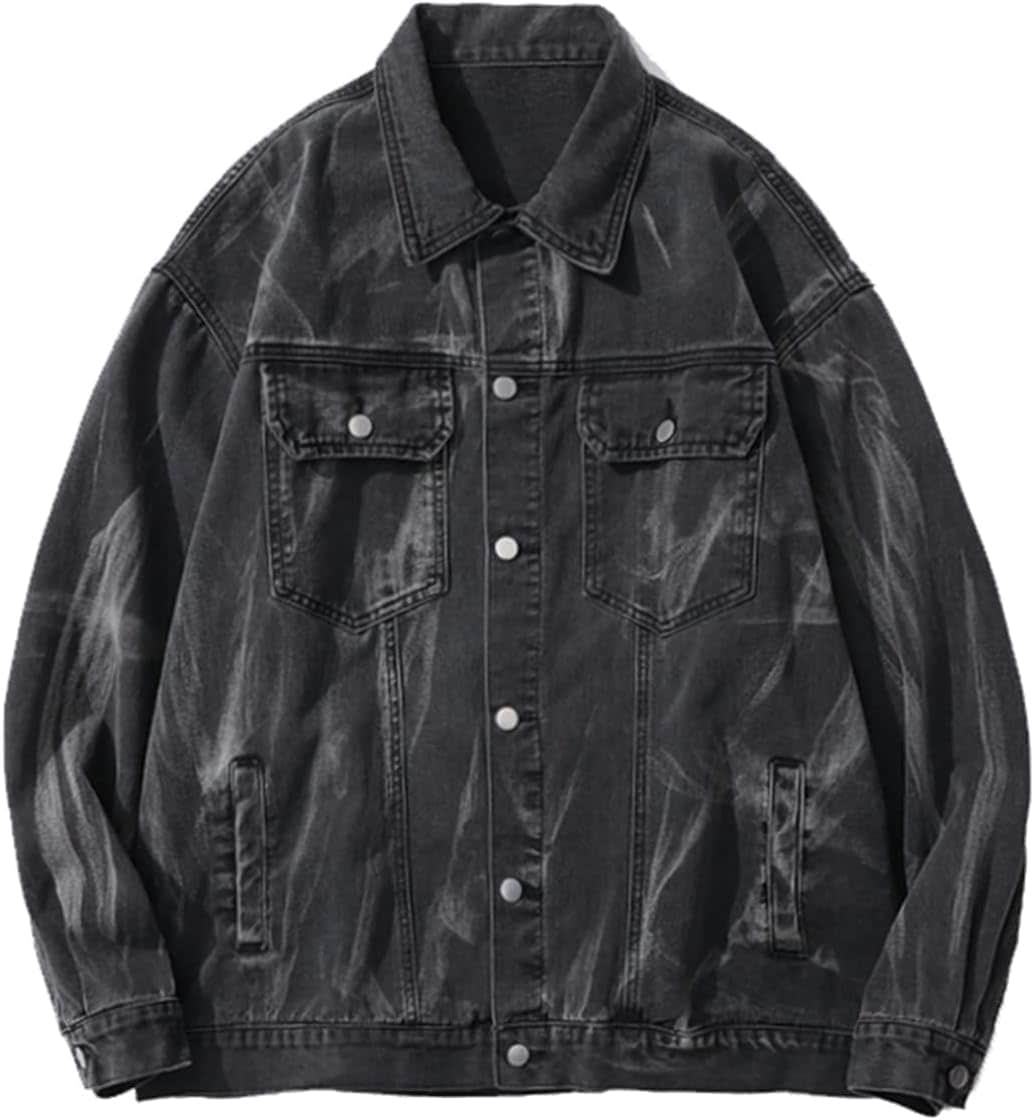メンズ ジャケット 春 秋 ジャンパー スプリングコート カジュアル 着心地よい 大きいサイズ Gジャン ライトアウター デニム風 男性 ファッション 旅行 ハイキング お出かけ