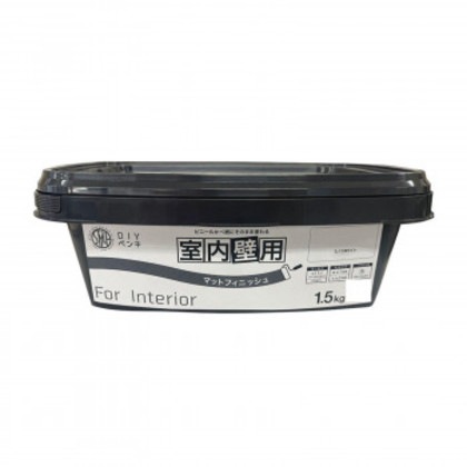 塗料 STYLE DIYペンキ マットフィニッシュ 室内壁用 1.5kg スノウホワイト