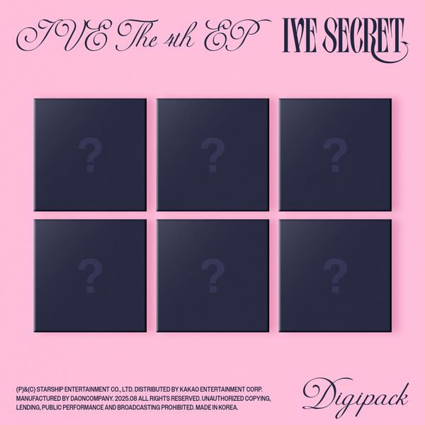 [MEGA] [6種セット] (Digipack ver.) IVE ミニ4集 アルバム [IVE SECRET] 限定版 チャート反映