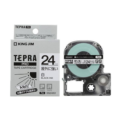 （まとめ）キングジム テプラPROテープ屋外に強い白／黒文字 36mm SS36KV〔×3セット〕 まとめ）キングジム テプラPROテープ屋外に強い白／黒文字 9mm SS9KV