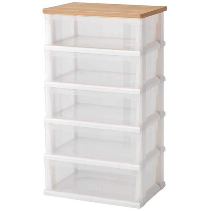 天馬　TENMA木製天板ストッカー550組立式5段 　110012847