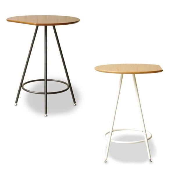 ルアール マルチテーブル サイドテーブル 壁付けテーブル カフェテーブル ハイタイプ 机 ガルト GART LUAR 丸形 円形 木製 オーク アジャスター コンパクト