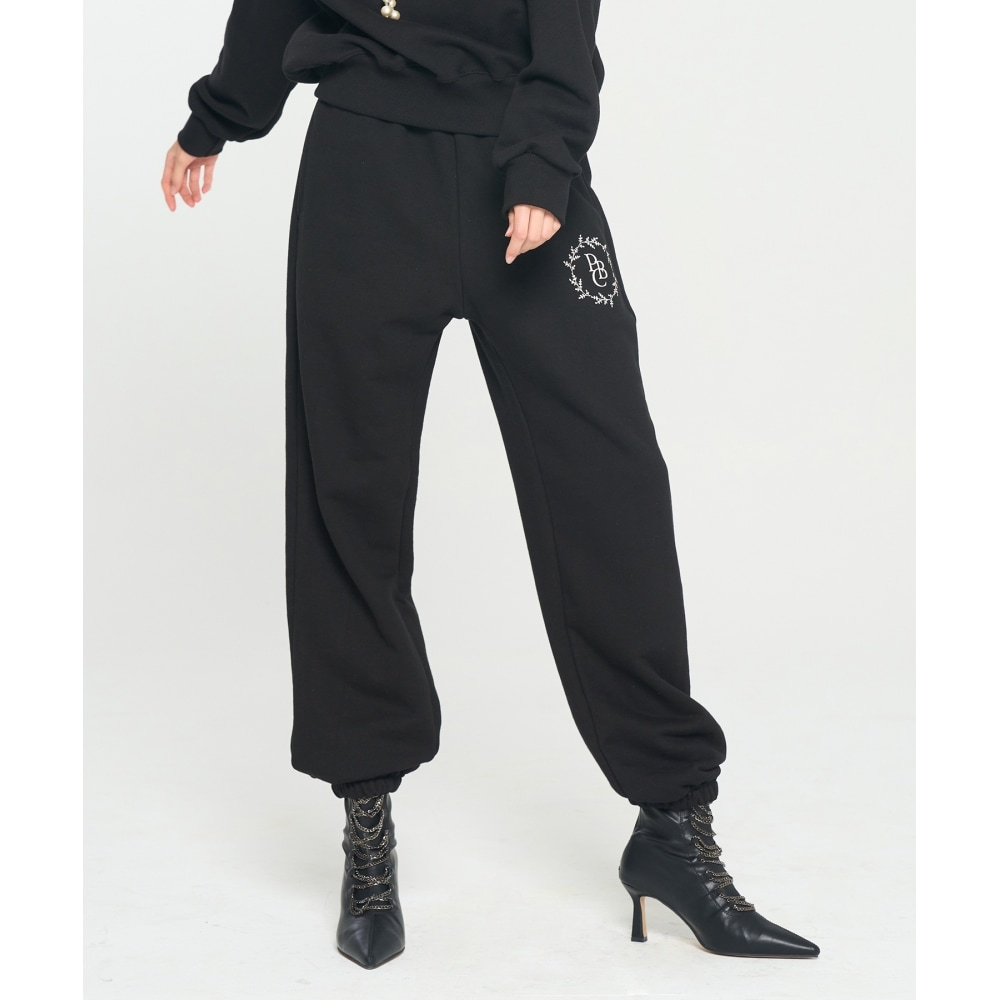 ペーパーボーイエバーグリーンスウェットパンツ-ブラック