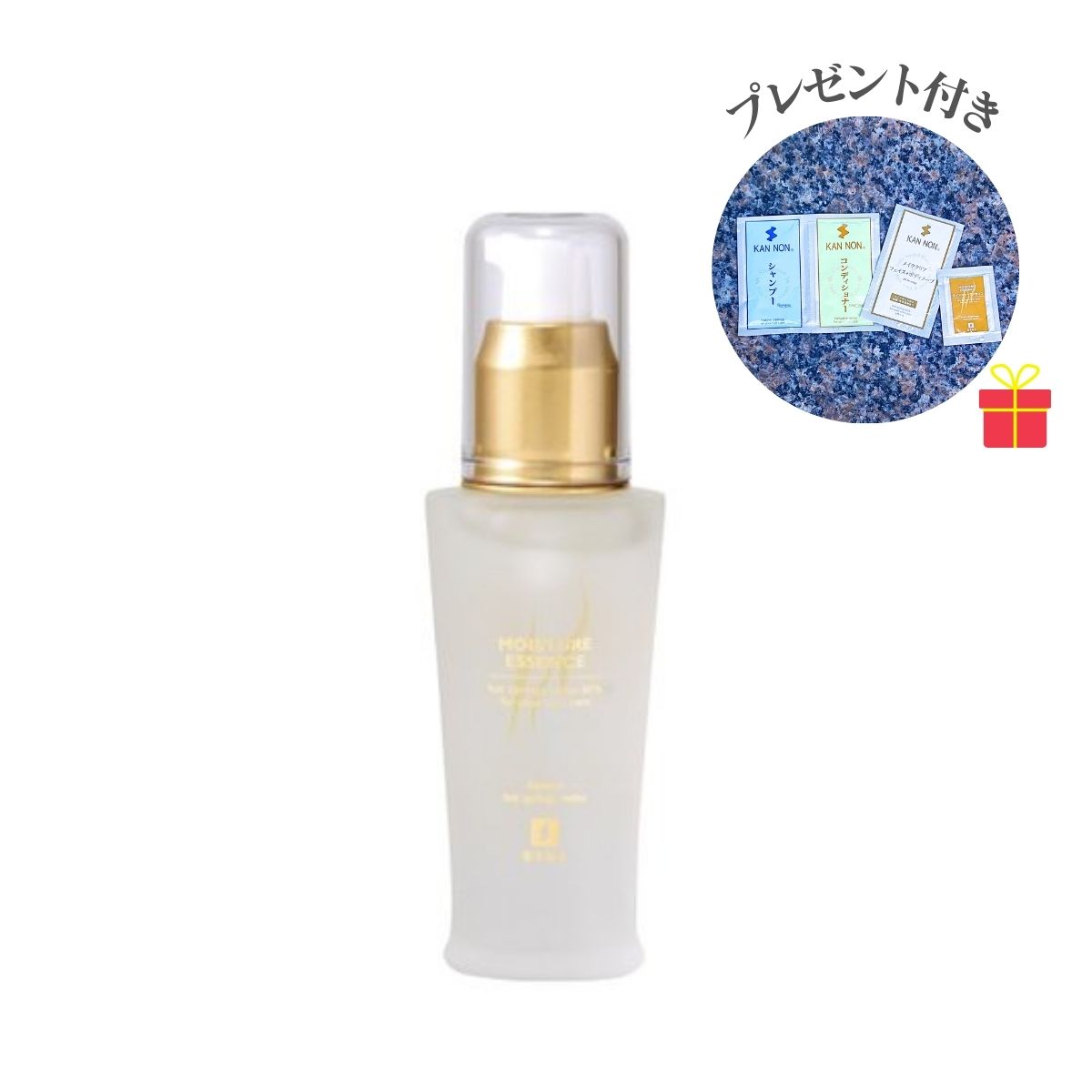【温泉コスメ】観音温泉 モイスチャーエッセンス 40ml【2個セット】【温泉コスメサンプル1注文1セット付】美容液 温泉水配合 ヒアルロン酸 国産