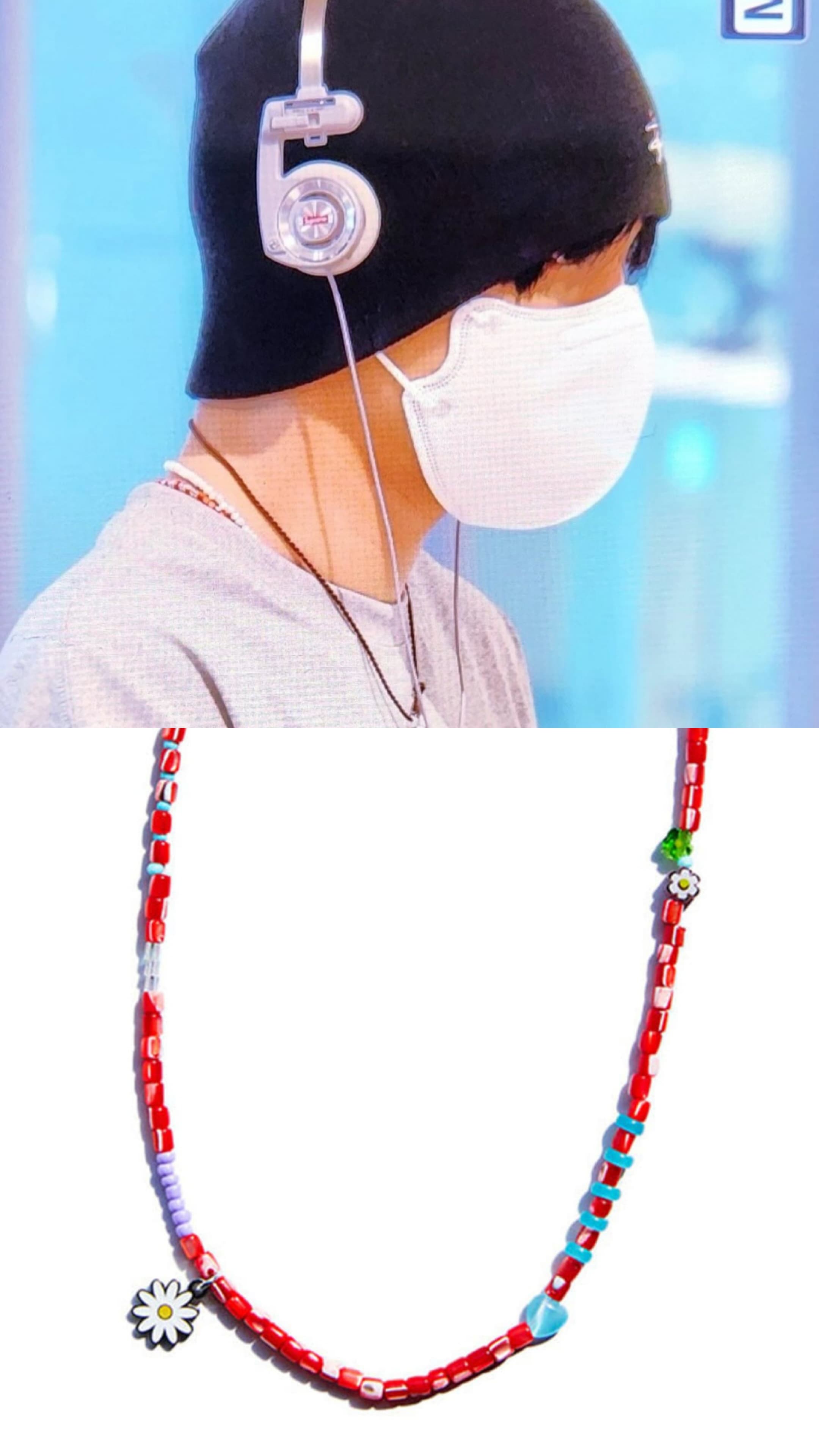 Niro serendipity/NCT wear/MOTHER OF PEARL DAiSY NECKLACE #118