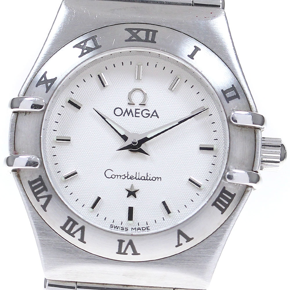 オメガ OMEGA 1562.30 コンステレーション ミニ クォーツ レディース 保証書付き_860216【中古】