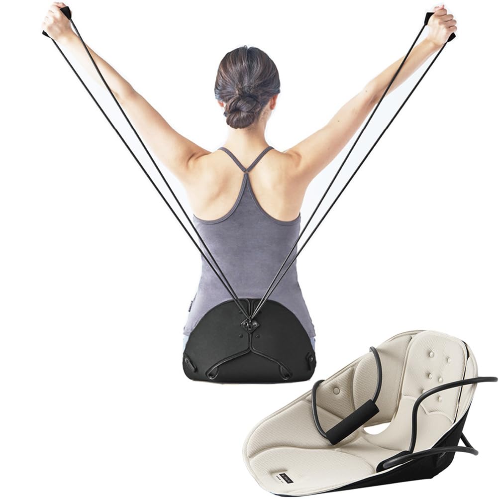 キングジム ストレッチ用品 肩甲骨ストレッチチェアー aimani サンドベージュ AHC020-BE 33141