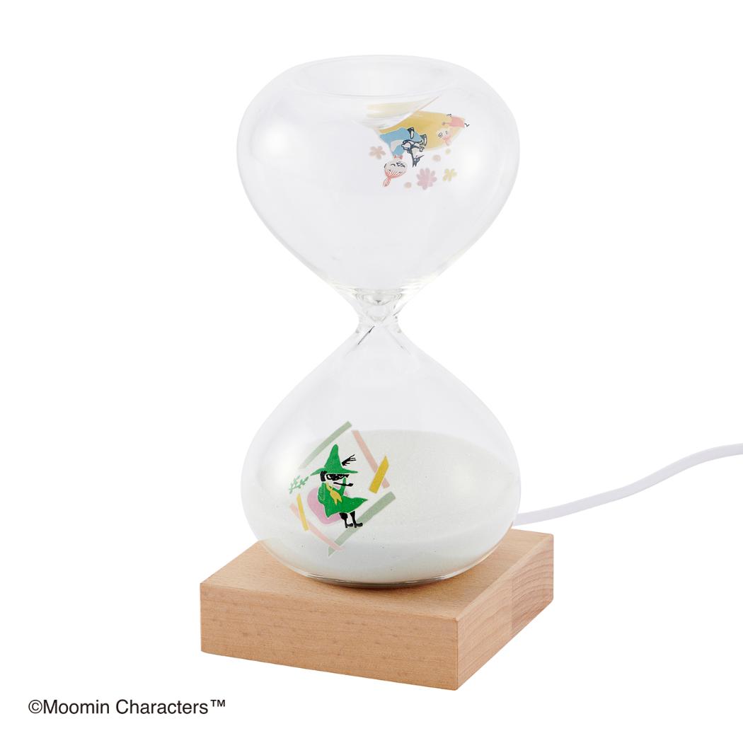 ムーミン 置物 砂時計15分計LEDライト付 北欧 キャラクター グッズ