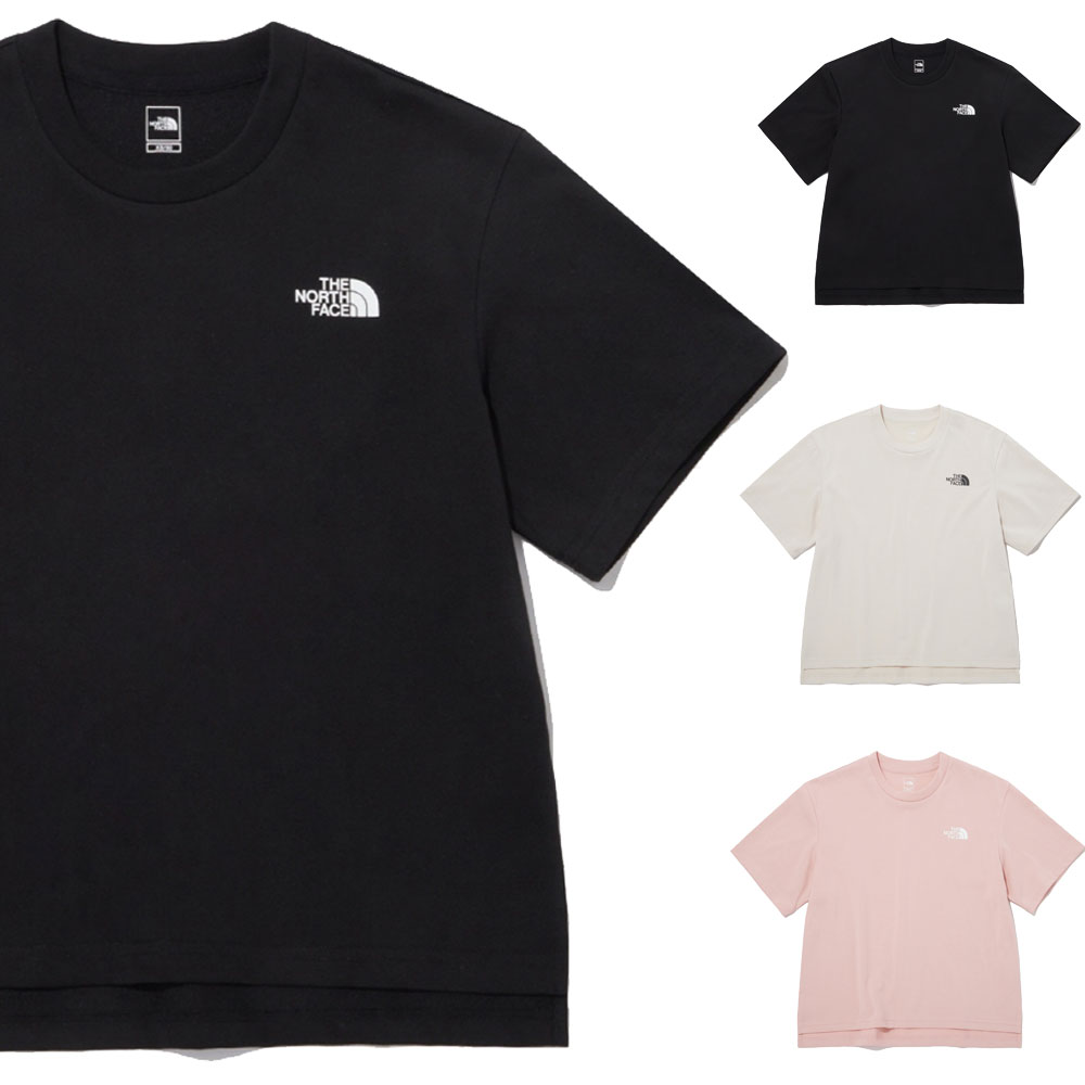 MT レディースECO ショートスリーブT-シャツ 夏服 クルーネック 半袖シャツWOMENS TNF ECO S/S R/TEE　NT7UP49