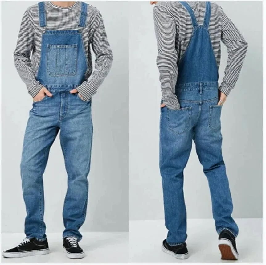 アウトドア 動きやすい コットン 無地 メンズ 大きいサイズ ヒップポップ オーバーオール つなぎ サロペット 作業着 チノパンツ アメカジ デニム