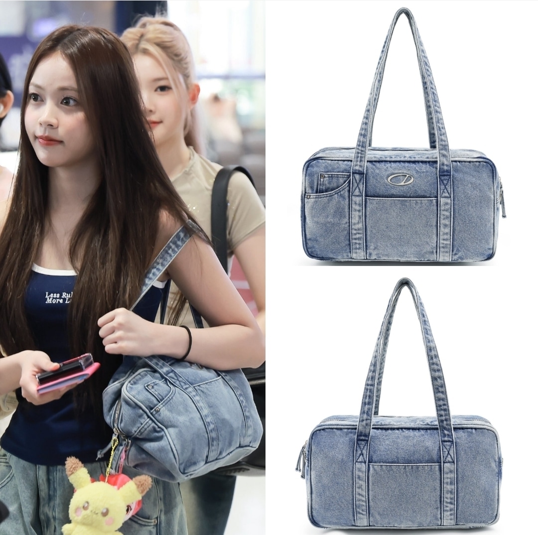 Hearts2Hearts カルメン 着用 Odd signature denim duffel bag