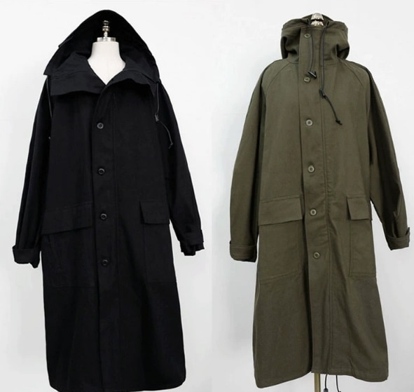 レディース ジャケット アウター 上着 ウィンドブレーカー ロング 長袖 ポケット フード シンプル カジュアル おしゃれ かっこいい ラフ メンズライク ボーイッシュ ルーズ クール 存在感