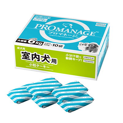他サイト： プロマネージ (PROMANAGE) ドッグフード 成犬用 室内犬用 ターキー 6kg(600g×10袋入)【大容量】【口臭ケア】【便の量と臭いに配慮】【体重ケア】【小分けタイプ】【Amazon.coの商品画像
