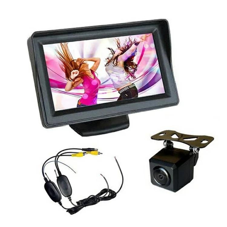 広角120度 CMDバックカメラA206C搭載バックカメラセット ワイヤレストランスミッター付　4.3インチ オンダッシュモニター VTM5043A206 5,487円