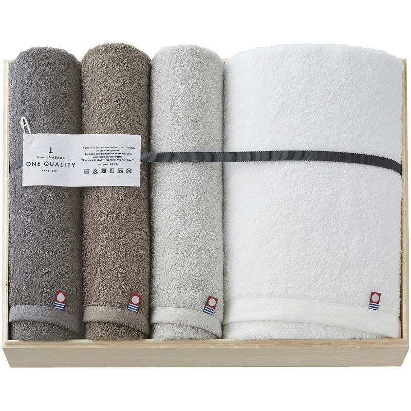 今治 ONE QUALITY バスタオル&フェイスタオル3P
